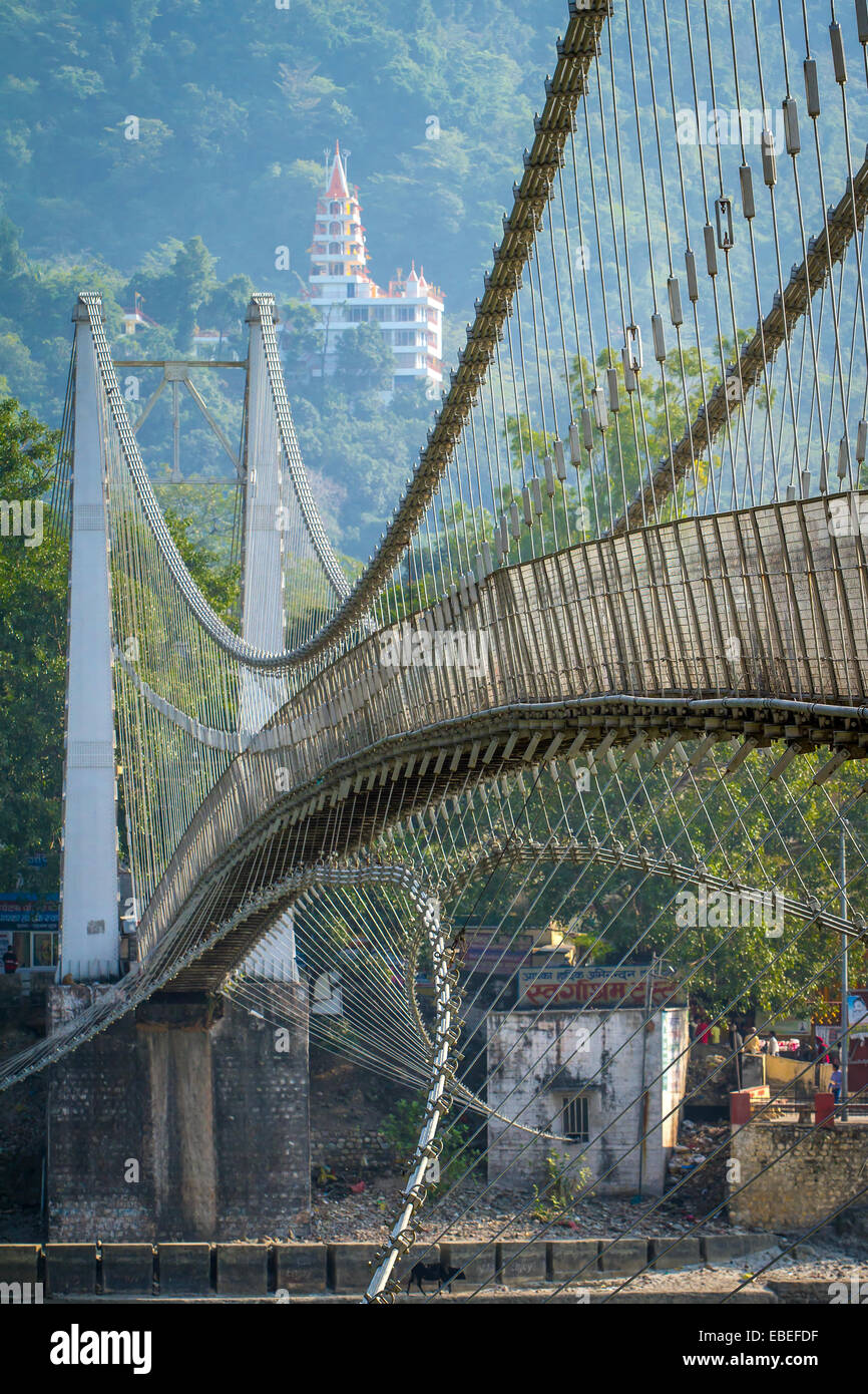 lakshman jhula bridge over ganges river in rishikesh india ebefdf